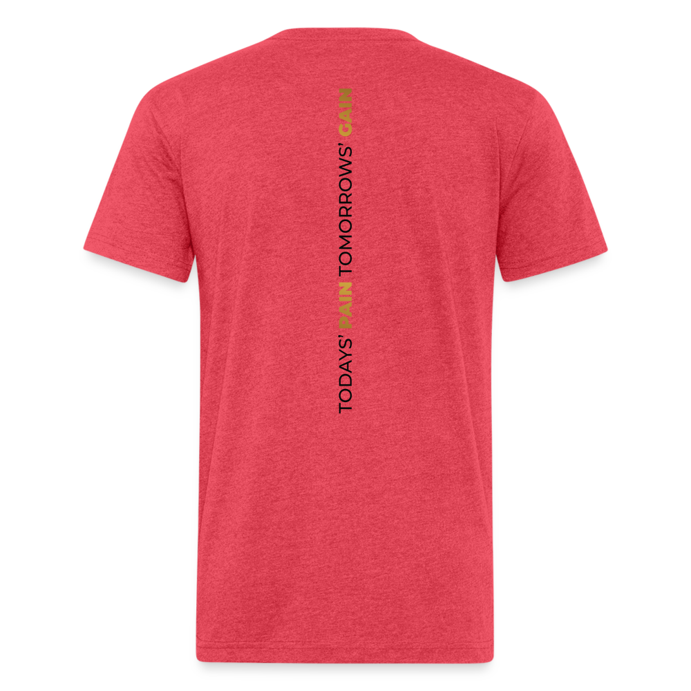 His Pain Gain Tee - heather red